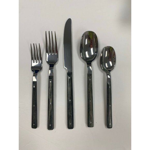 Pottery Barn Flatware - Etsy Pottery Barn 3 Sets Modern Farmhouse Pakka Wood Flatware NEW